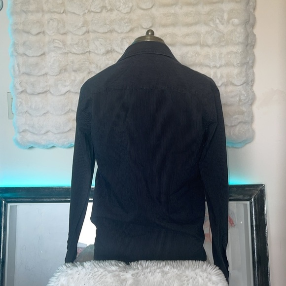 Men's Black Striped Shirt - Picture 4 of 6